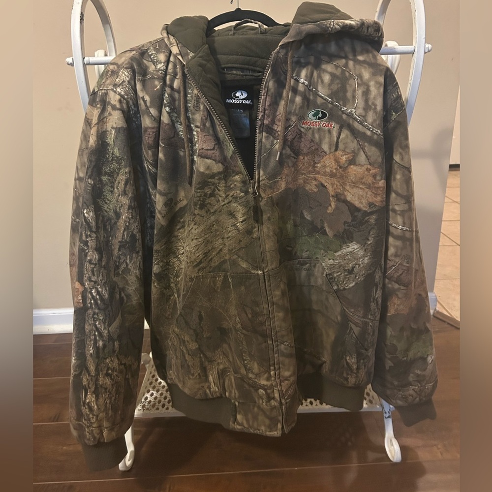 Mossy Oak Men’s Puffer Jacket-Khaki-XL